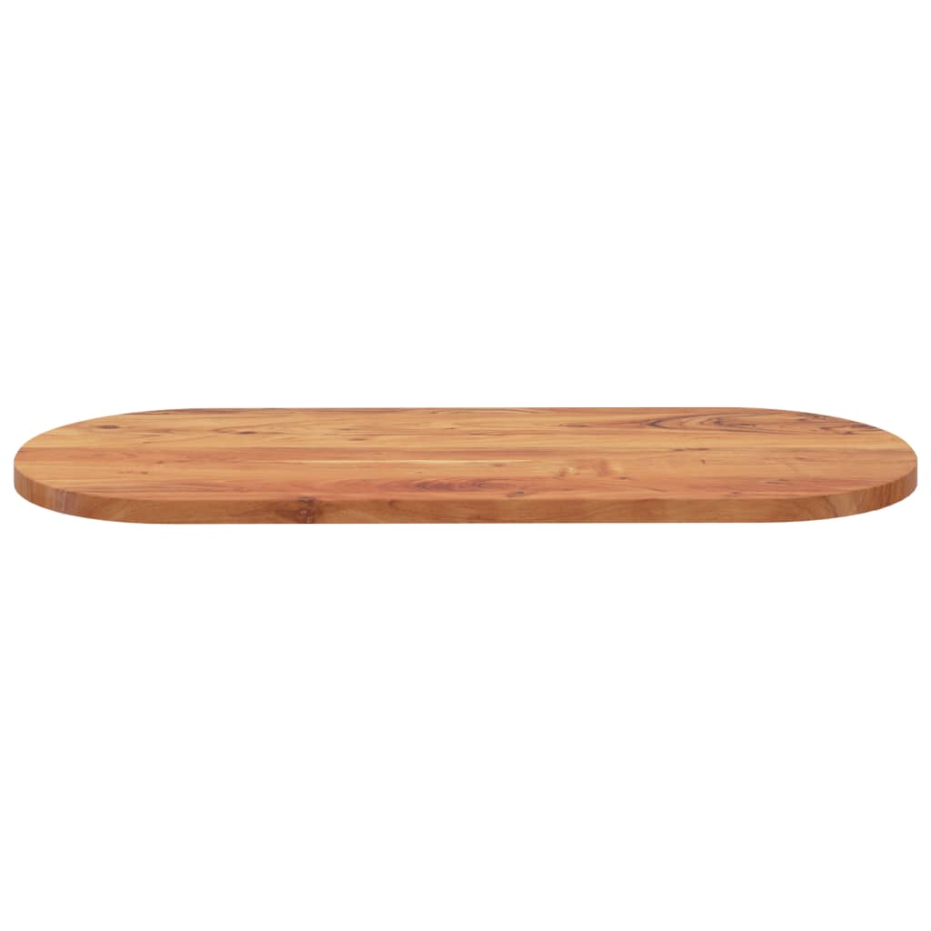 bordplade 140x60x3,8 cm oval massivt akacietræ
