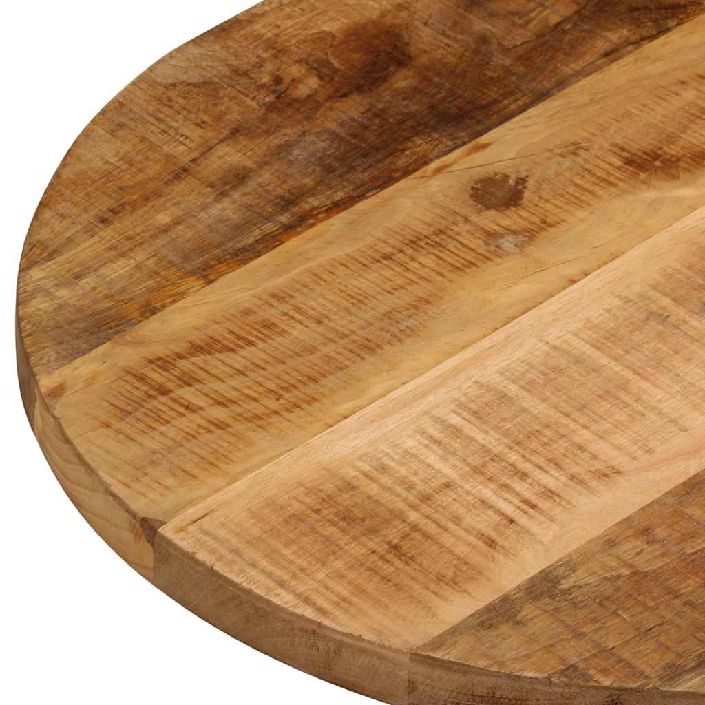 bordplade 140x60x2,5 cm oval massivt ru mangotræ