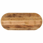 bordplade 110x50x3,8 cm oval massivt ru mangotræ