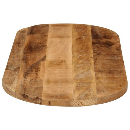 bordplade 120x60x3,8 cm oval massivt ru mangotræ