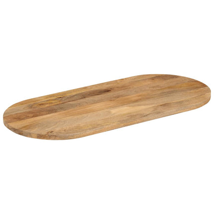 bordplade 90x40x2,5 cm oval massivt mangotræ