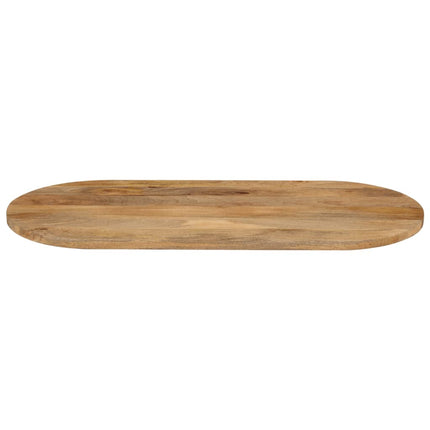 bordplade 100x40x2,5 cm oval massivt mangotræ