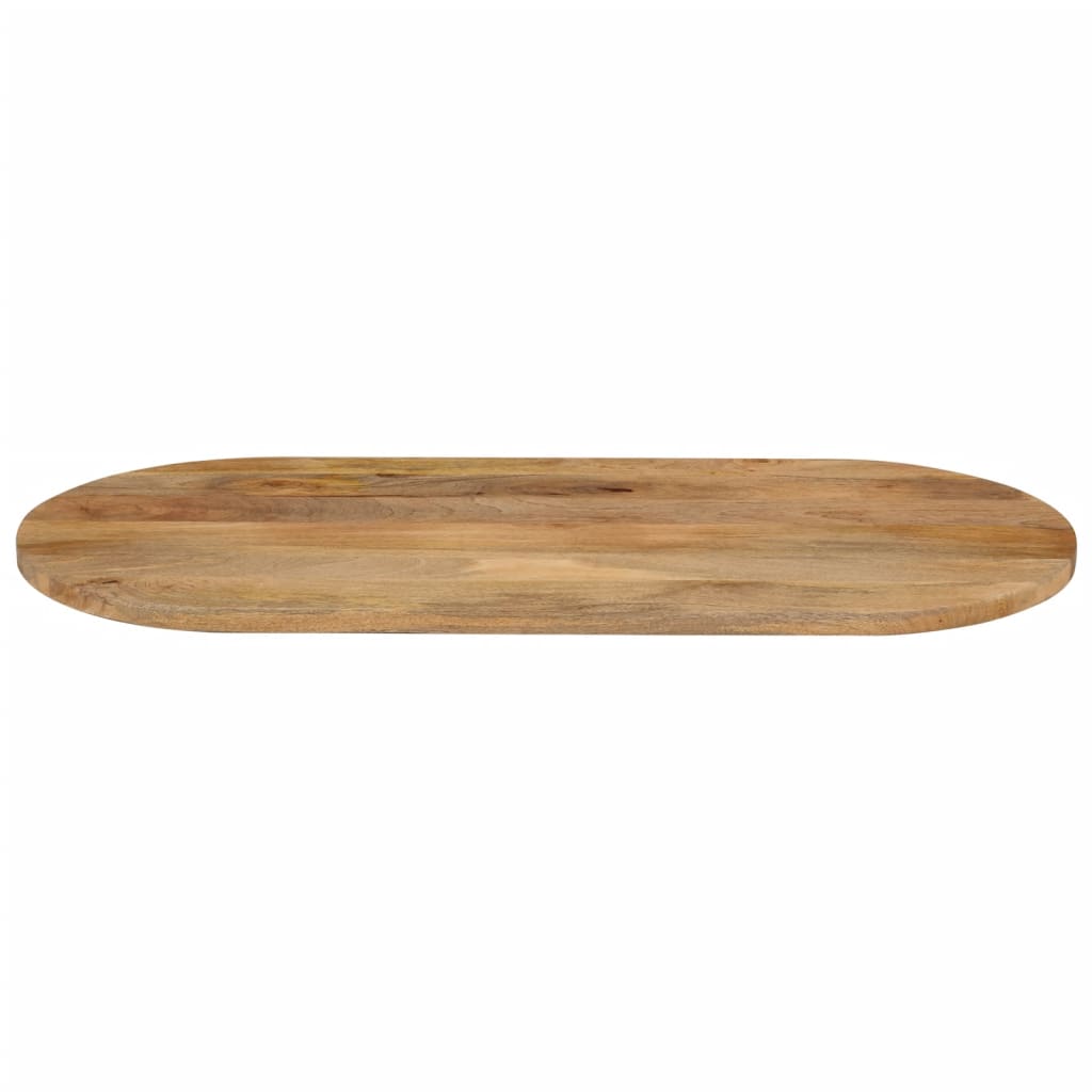 bordplade 120x60x2,5 cm oval massivt mangotræ