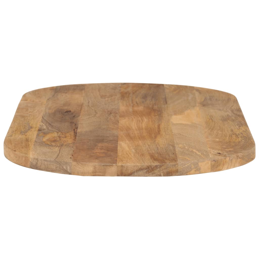 bordplade 120x60x2,5 cm oval massivt mangotræ