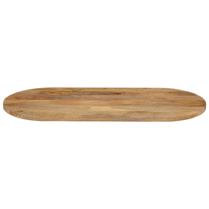 bordplade 140x60x3,8 cm oval massivt mangotræ