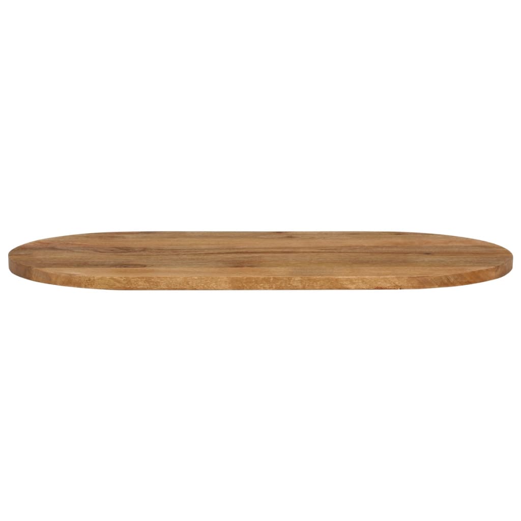 bordplade 110x50x2,5 cm oval massivt mangotræ