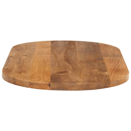 bordplade 140x50x2,5 cm oval massivt mangotræ