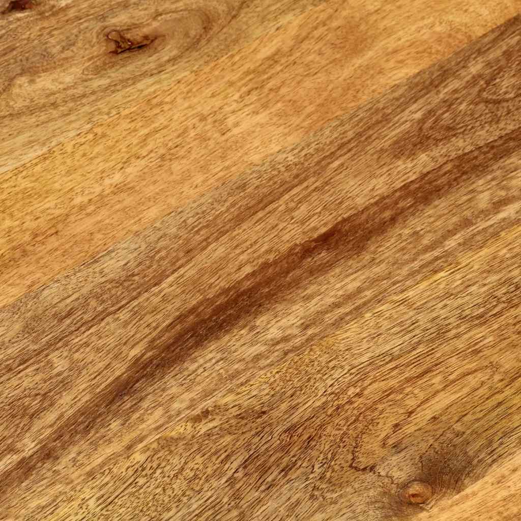 bordplade 140x60x2,5 cm oval massivt mangotræ