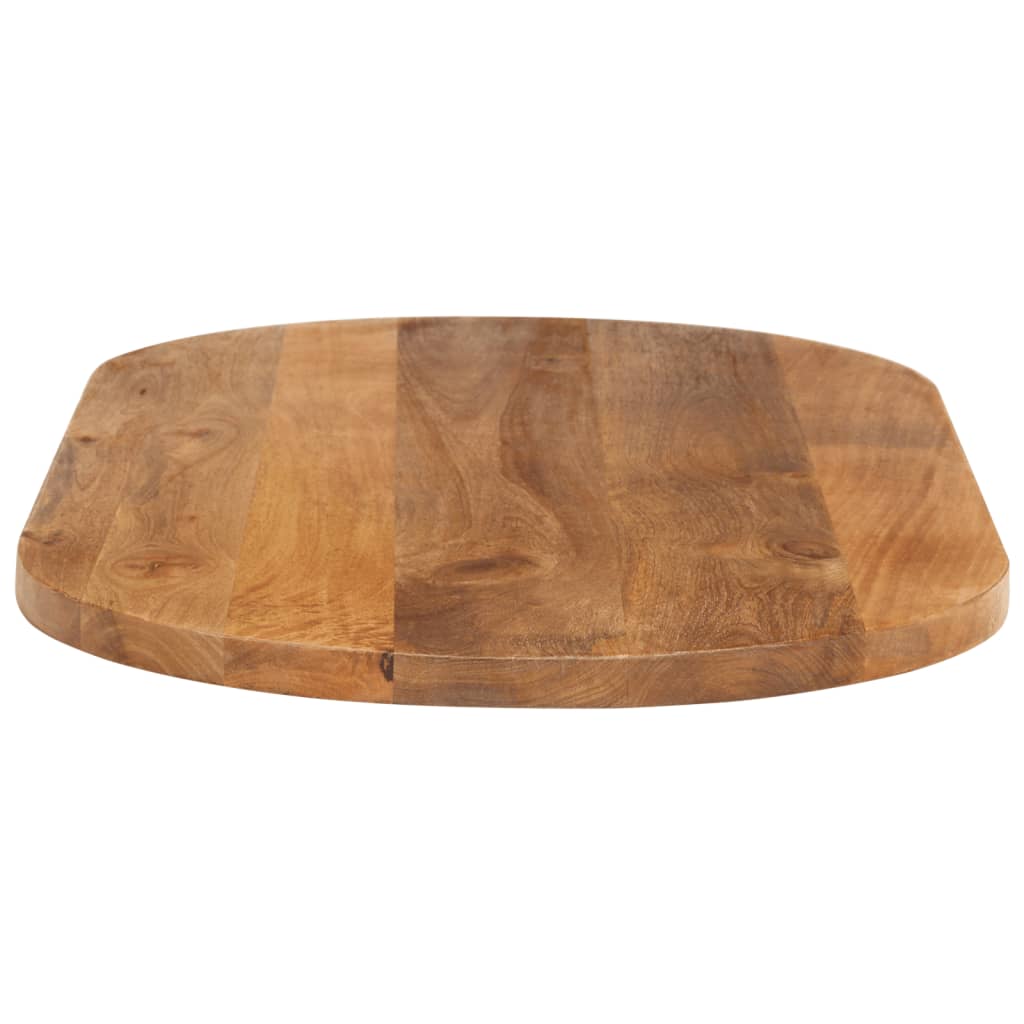 bordplade 80x40x3,8 cm oval massivt mangotræ