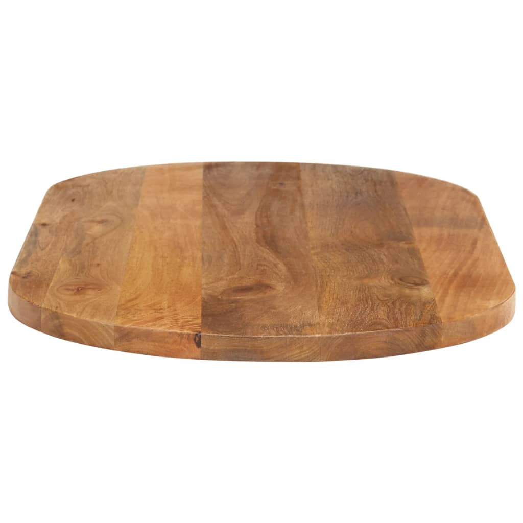 bordplade 90x40x3,8 cm oval massivt mangotræ