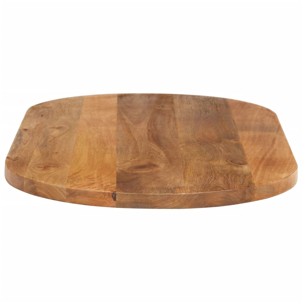bordplade 120x50x3,8 cm oval massivt mangotræ