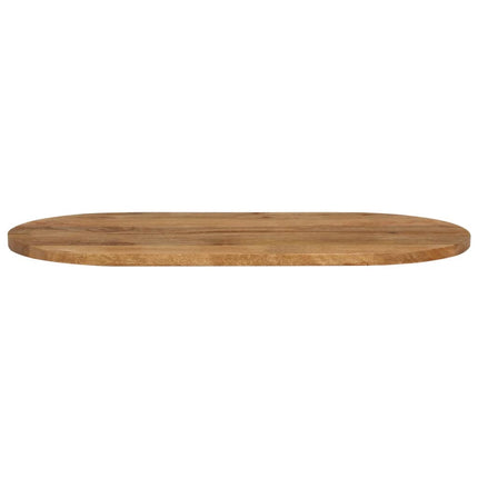 bordplade 120x60x3,8 cm oval massivt mangotræ