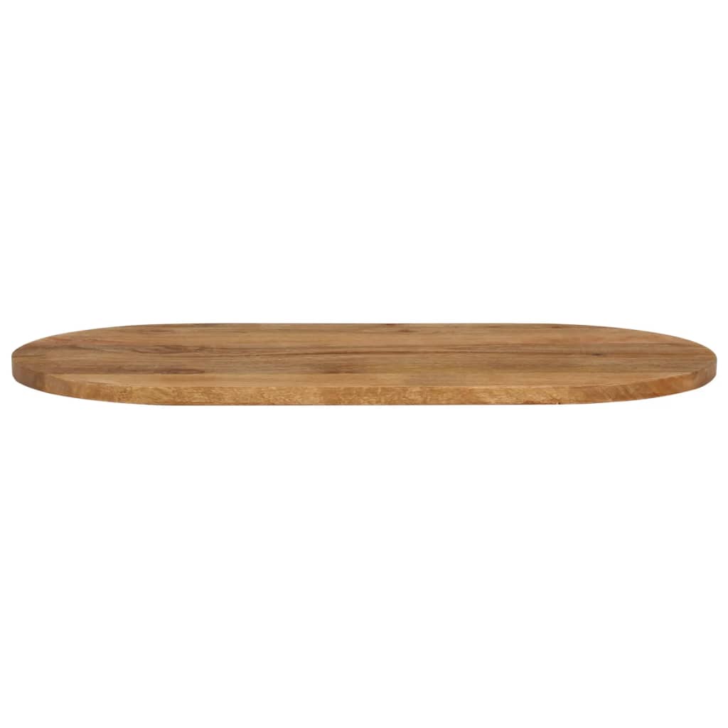 bordplade 120x60x3,8 cm oval massivt mangotræ