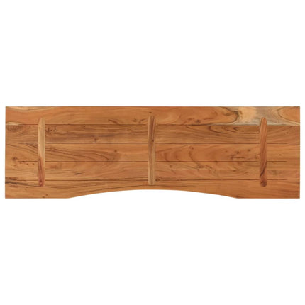 skrivebordsplade 160x50x2,5 cm rektangulær massivt akacietræ