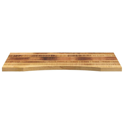 bordplade med kurvet form 80x50x2,5 cm ru massivt mangotræ