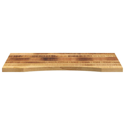 bordplade med kurvet form 90x50x2,5 cm ru massivt mangotræ