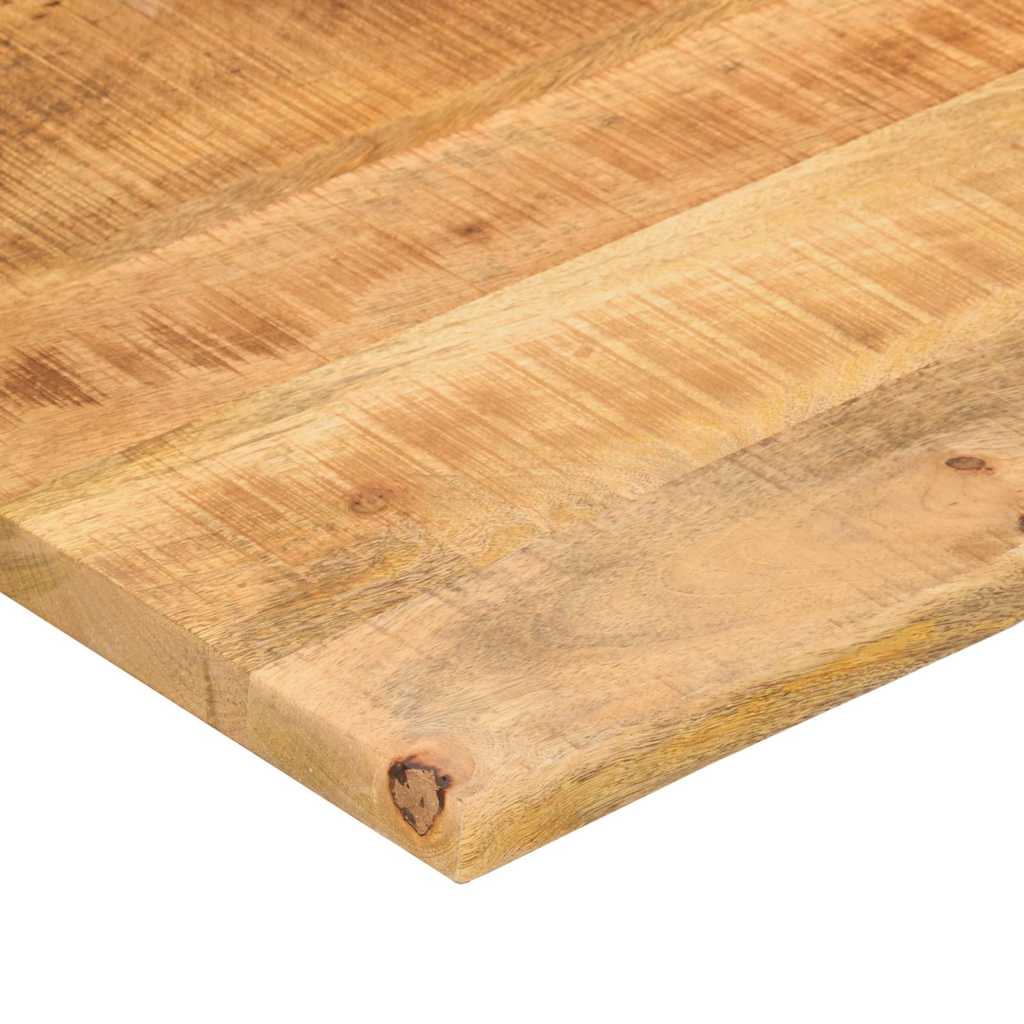 bordplade med kurvet form 90x50x2,5 cm ru massivt mangotræ