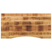 bordplade med kurvet form 140x60x2,5 cm ru massivt mangotræ