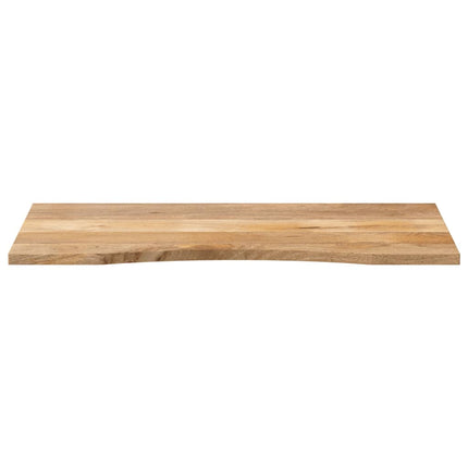 bordplade med kurvet form 140x60x2,5 cm ru massivt mangotræ