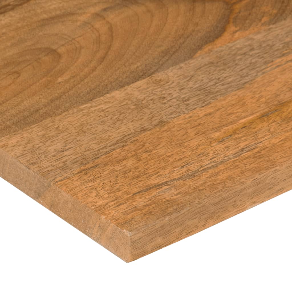 bordplade med kurvet form 90x50x2,5 cm ru massivt mangotræ