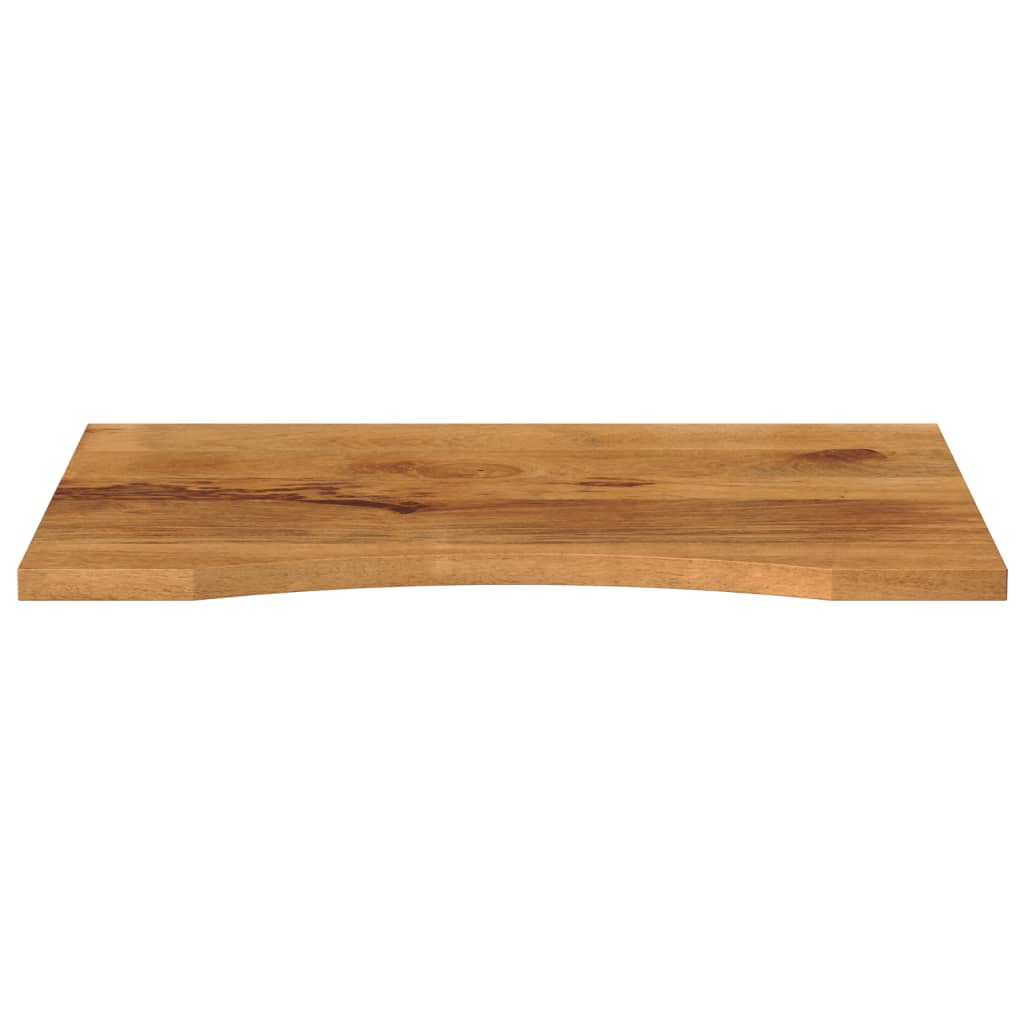 bordplade med kurvet form 100x50x2,5 cm ru massivt mangotræ