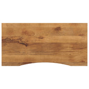 bordplade med kurvet form 140x50x2,5 cm ru massivt mangotræ