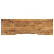 bordplade med kurvet form 160x50x2,5 cm ru massivt mangotræ