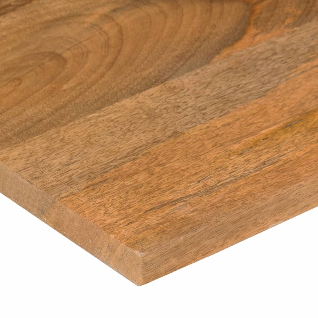 bordplade med kurvet form 80x60x2,5 cm ru massivt mangotræ