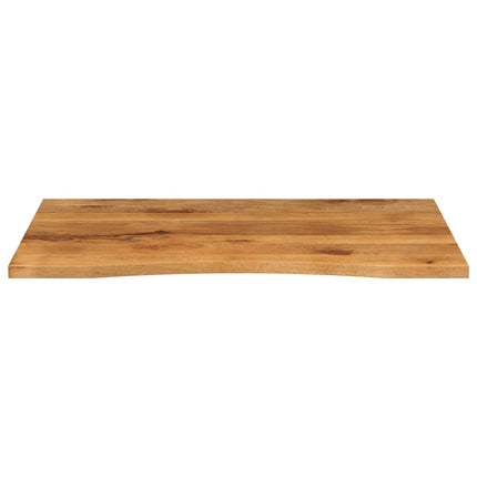 bordplade med kurvet form 110x80x2,5 cm ru massivt mangotræ