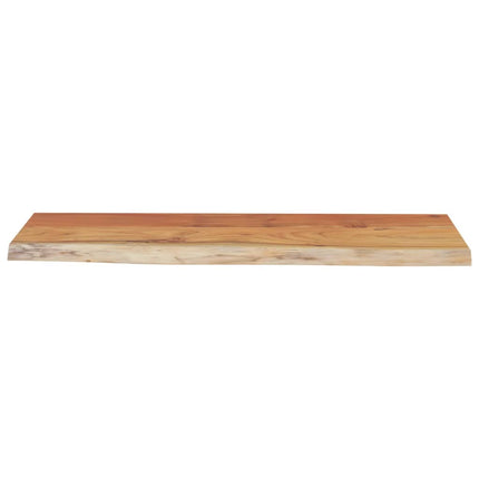 væghylde 80x30x2,5 cm rektangulær massivt akacietræ