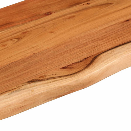 væghylde 110x30x2,5 cm rektangulær massivt akacietræ