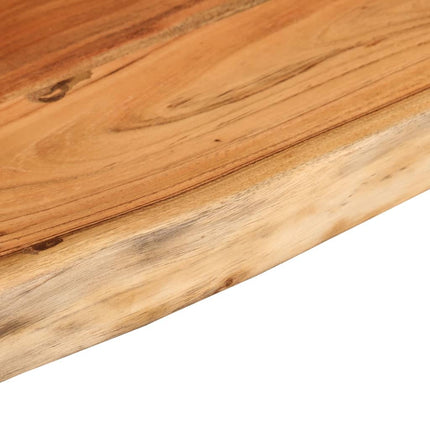 væghylde 120x30x2,5 cm rektangulær massivt akacietræ