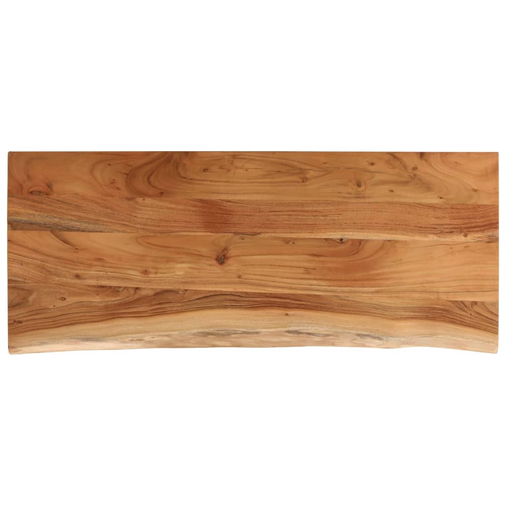 bordplade 100x40x3,8 cm rektangulær massivt akacietræ