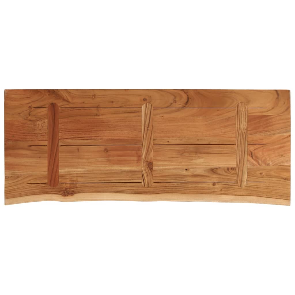bordplade 100x40x3,8 cm rektangulær massivt akacietræ