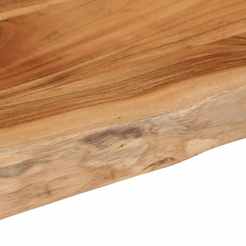 bordplade 100x40x3,8 cm rektangulær massivt akacietræ