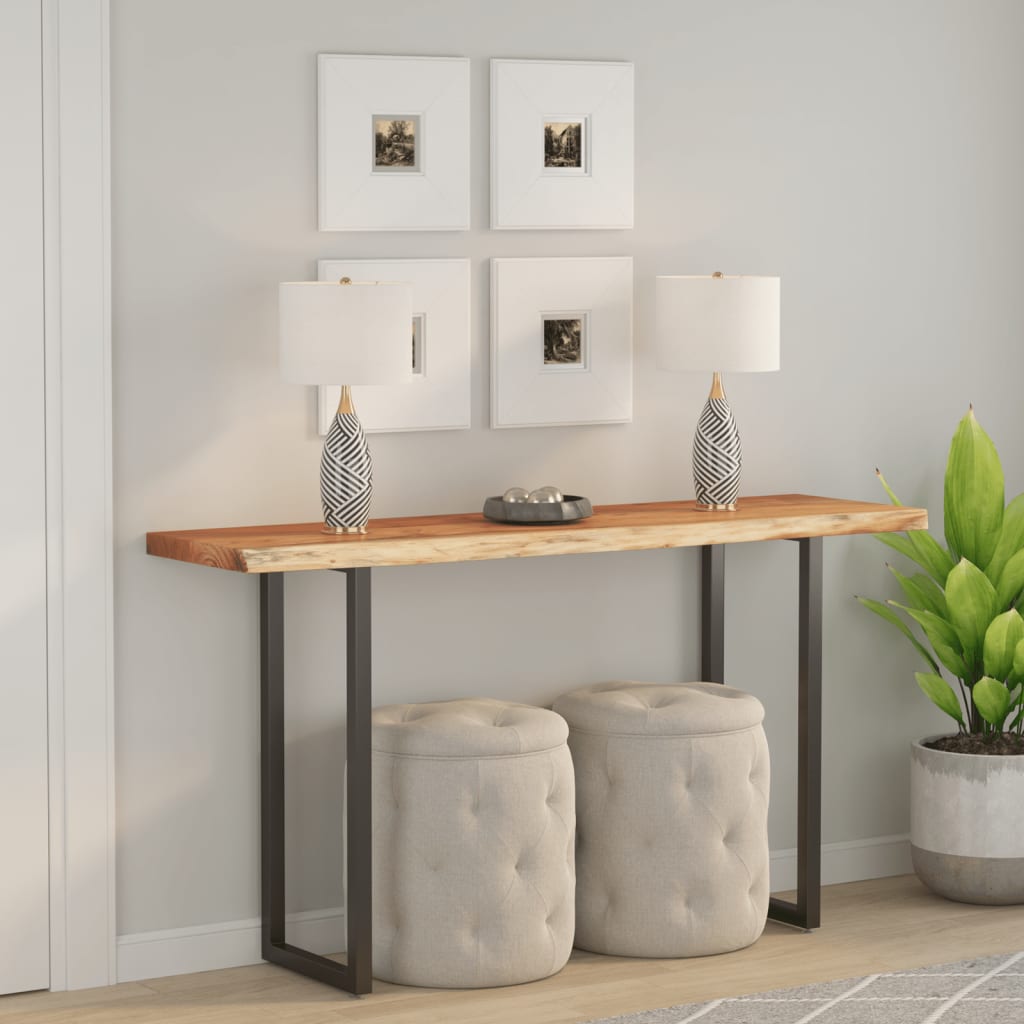 bordplade 180x40x3,8 cm rektangulr massivt akacietr