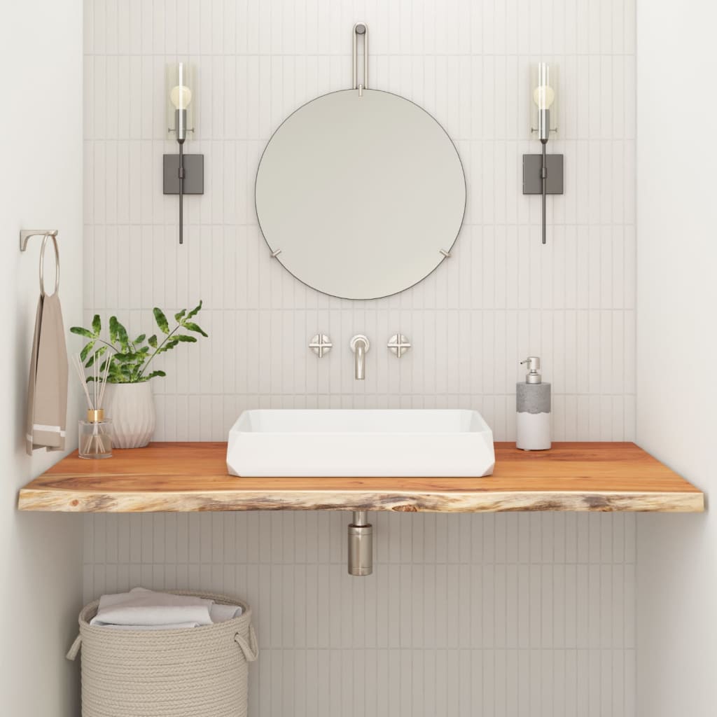 bordplade til badevrelse 110x60x3,8 cm rektangulr akacietr