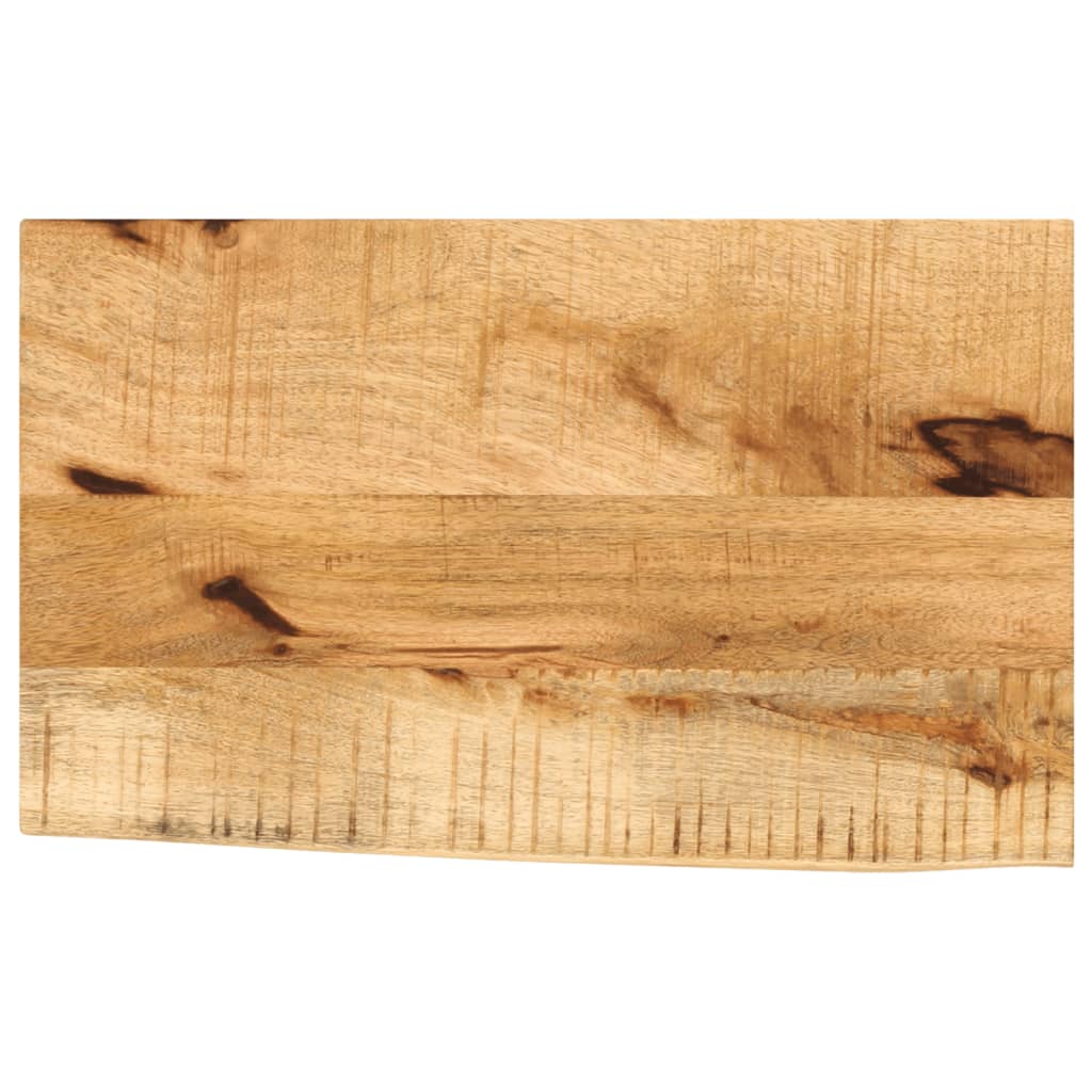 vidaXL bordplade 60x30x2,5 cm naturlig kant massivt ru mangotræ