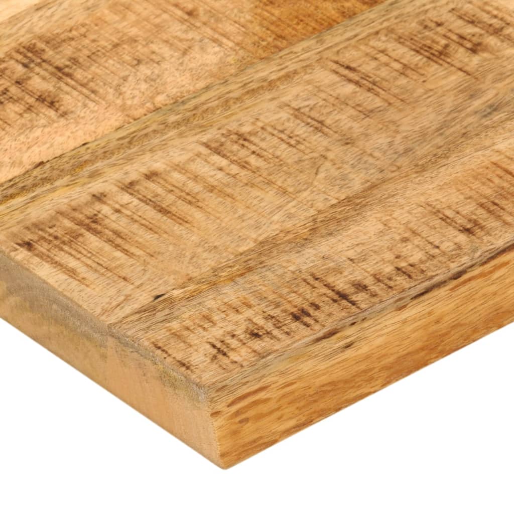bordplade 40x40x2,5 cm naturlig kant massivt ru mangotræ