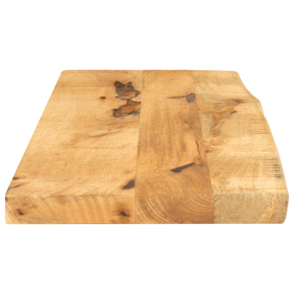 bordplade 70x40x2,5 cm naturlig kant massivt ru mangotræ