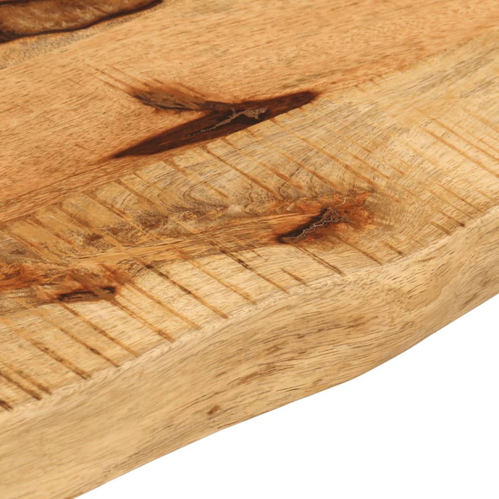 bordplade 70x40x2,5 cm naturlig kant massivt ru mangotræ