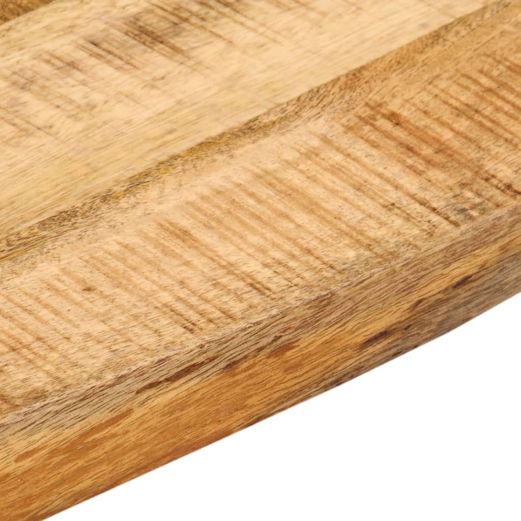 bordplade 60x60x2,5 cm naturlig kant massivt ru mangotræ