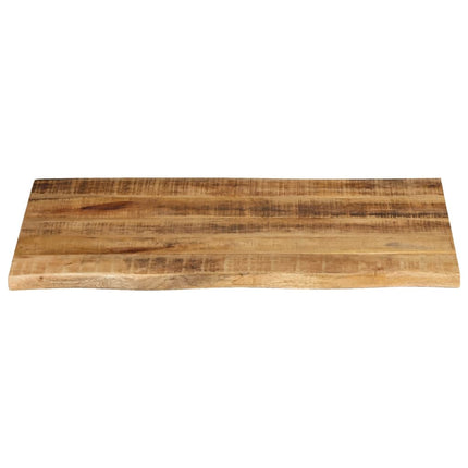 bordplade 70x60x2,5 cm naturlig kant massivt ru mangotræ