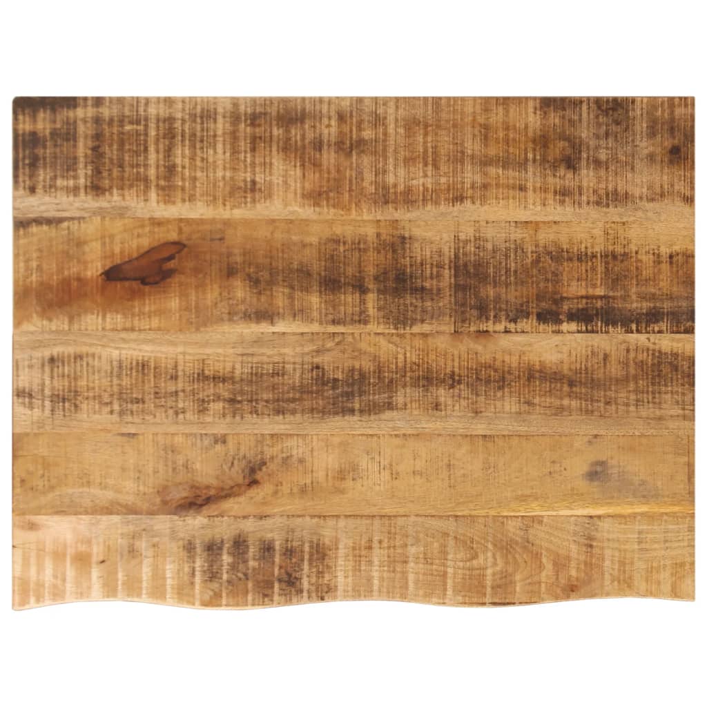 bordplade 90x60x2,5 cm naturlig kant massivt ru mangotr