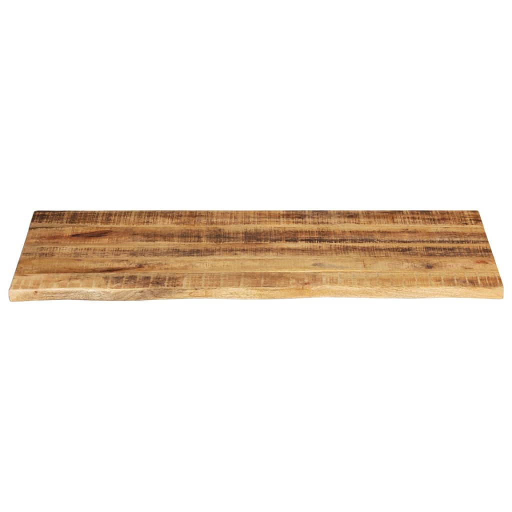 bordplade 100x60x2,5 cm naturlig kant massivt ru mangotræ