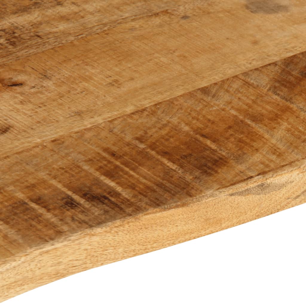 bordplade 100x60x2,5 cm naturlig kant massivt ru mangotræ