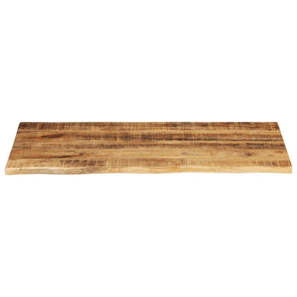 bordplade 110x60x2,5 cm naturlig kant massivt ru mangotræ