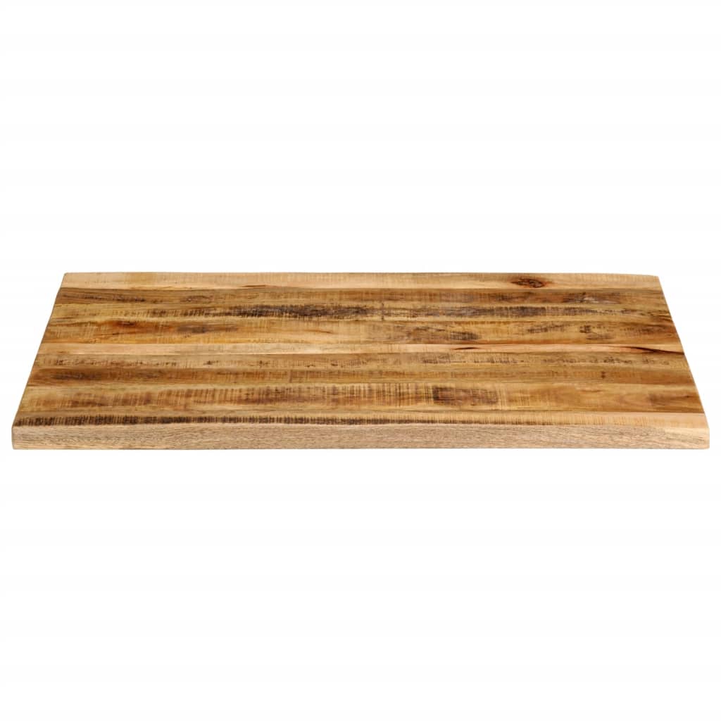 bordplade 90x80x2,5 cm naturlig kant massivt ru mangotræ