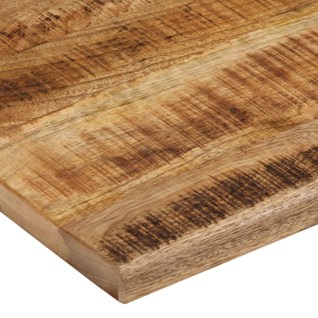 bordplade 90x80x2,5 cm naturlig kant massivt ru mangotræ