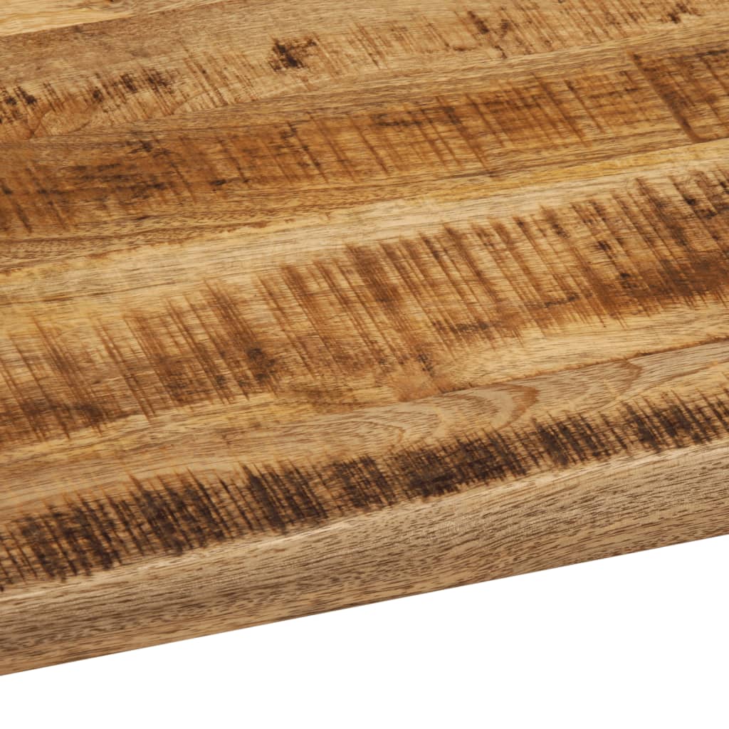 bordplade 90x80x2,5 cm naturlig kant massivt ru mangotræ